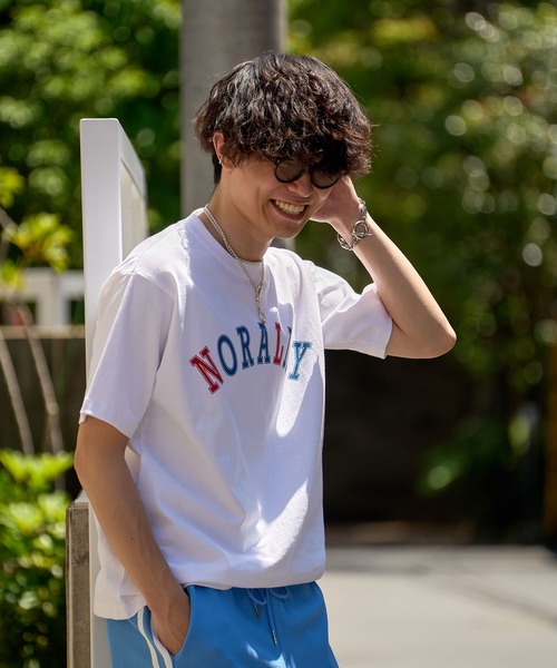 Nora Lily(ノラリリー)の「【Nora Lily】NL College Logo T-Shirt(UNISEX)(Tシャツ/カットソー・メンズ・ホワイト/ダークグリーン/ネイビー・LARGE)」の16枚目の写真