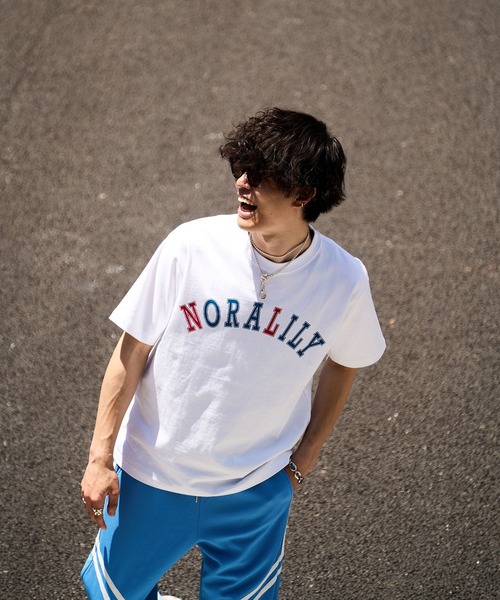 Nora Lily(ノラリリー)の「【Nora Lily】NL College Logo T-Shirt(UNISEX)(Tシャツ/カットソー・メンズ・ホワイト/ダークグリーン/ネイビー・LARGE)」の15枚目の写真