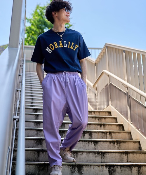 Nora Lily(ノラリリー)の「【Nora Lily】NL College Logo T-Shirt(UNISEX)(Tシャツ/カットソー・メンズ・ホワイト/ダークグリーン/ネイビー・LARGE)」の6枚目の写真