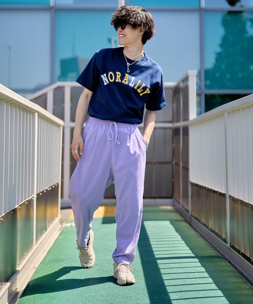 Nora Lily(ノラリリー)の「【Nora Lily】NL College Logo T-Shirt(UNISEX)(Tシャツ/カットソー・メンズ・ホワイト/ダークグリーン/ネイビー・LARGE)」の4枚目の写真