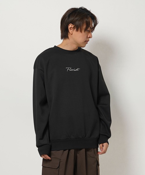 フラワーグラフィック オーガンジーPT スウェット / Flower Graphic Organza Punch Sweatshirt（スウェット）｜1111clothing（ワンフォークロージング）