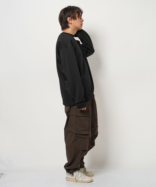 フラワーグラフィック オーガンジーPT スウェット / Flower Graphic Organza Punch Sweatshirt（スウェット）｜1111clothing（ワンフォークロージング）