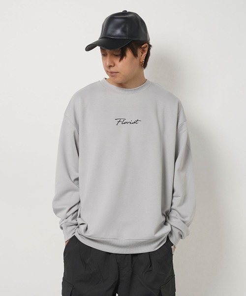 フラワーグラフィック オーガンジーPT スウェット / Flower Graphic Organza Punch Sweatshirt（スウェット）｜1111clothing（ワンフォークロージング）