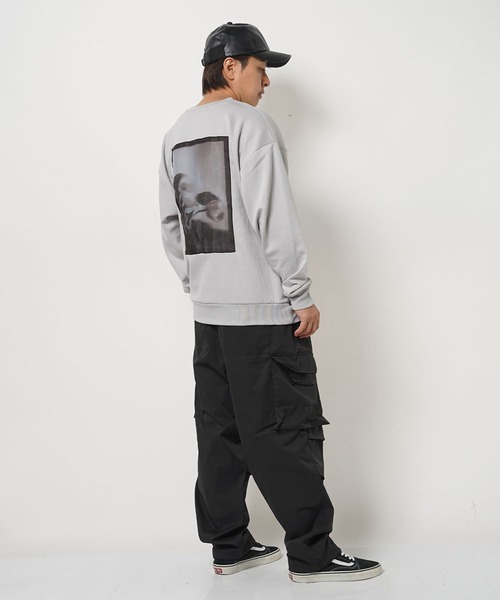 フラワーグラフィック オーガンジーPT スウェット / Flower Graphic Organza Punch Sweatshirt（スウェット）｜1111clothing（ワンフォークロージング）