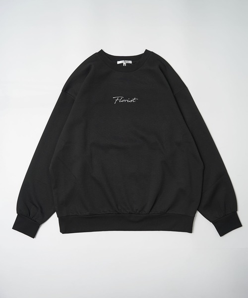 フラワーグラフィック オーガンジーPT スウェット / Flower Graphic Organza Punch Sweatshirt（スウェット）｜1111clothing（ワンフォークロージング）