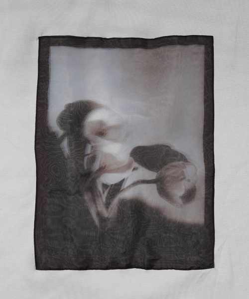 フラワーグラフィック オーガンジーPT スウェット / Flower Graphic Organza Punch Sweatshirt（スウェット）｜1111clothing（ワンフォークロージング）