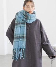SINSS チェックマフラー ブルー SINSS（シンス）の「Check muffler / チェックマフラー