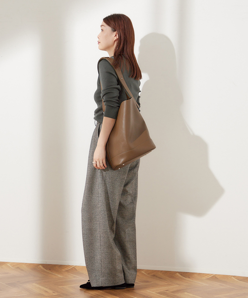 journal standard L'essage(ジャーナルスタンダードレサージュ)の「リブカーディガン(カーディガン/ボレロ・レディース・グレー/キャメル/ネイビー・FREE)」の5枚目の写真