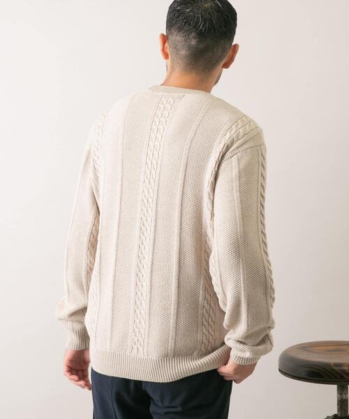 セール】『WEB限定』『XLサイズあり』メリノウールケーブルニット