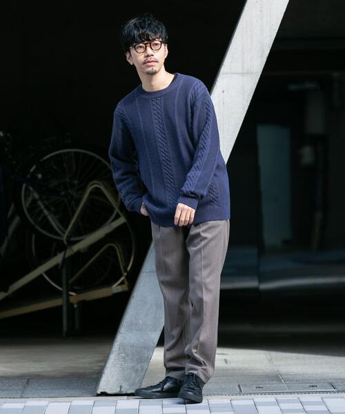 セール】『WEB限定』『XLサイズあり』メリノウールケーブルニット