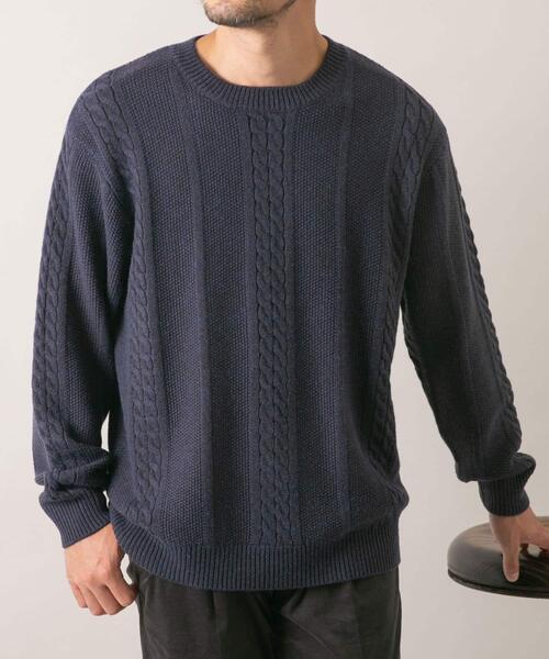 セール】『WEB限定』『XLサイズあり』メリノウールケーブルニット