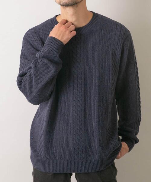 セール】『WEB限定』『XLサイズあり』メリノウールケーブルニット