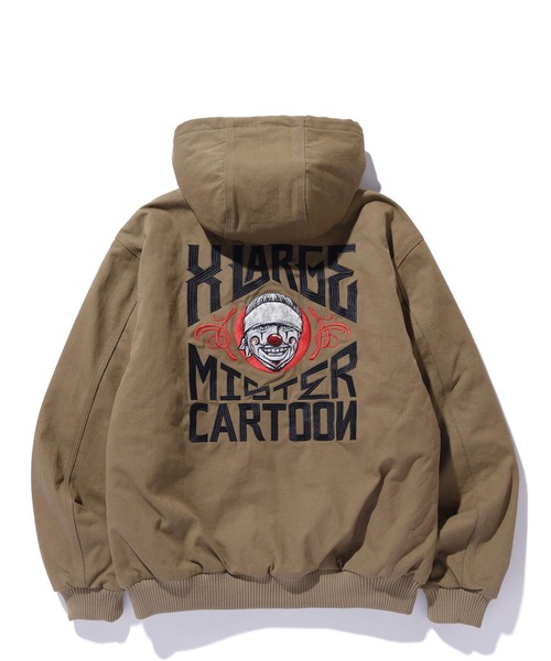 24aw XLARGE Mister Cartoon ワーク ジャケット XL XLARGE（エクストララージ）の「XLARGE×Mister Cartoon HOODED