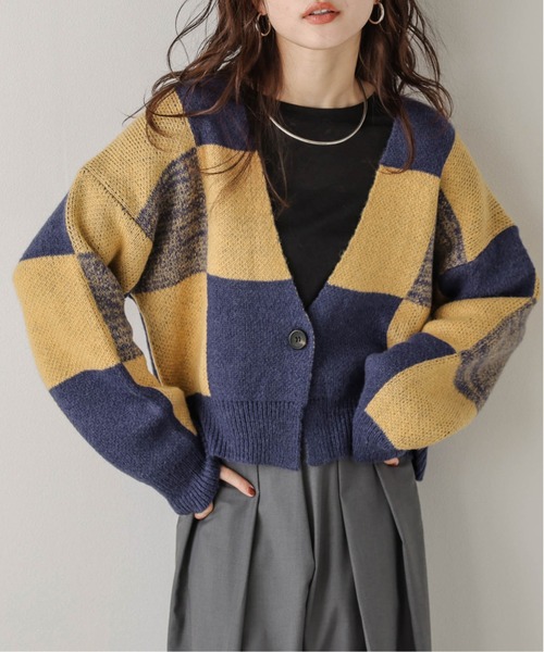 BEAMS LIGHTS メランジニットカーディガン セール】メランジニットカーディガン（カーディガン/ボレロ