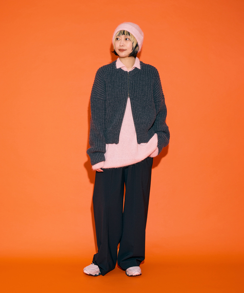 CITYSHOP（シティーショップ）の「THE MOOD ジップアップ ニット