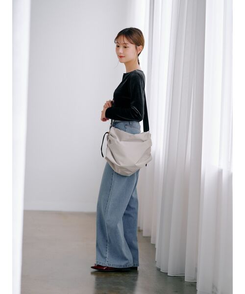 アシメタックベロアトップス | 小柄・低身長女性向け