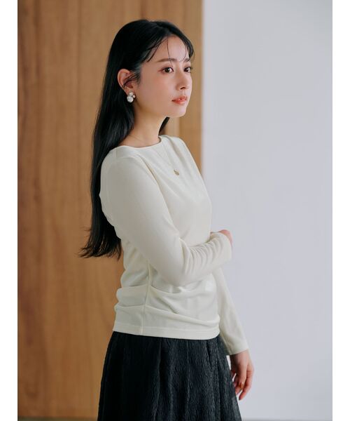 人気の新作 アシメタックベロアトップス【低身長・小柄女性】（Tシャツ トップス