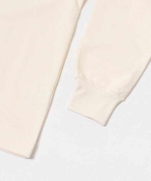 ITEMS URBANRESEARCH(アイテムズ アーバンリサーチ)の「裏起毛 クルーネックワッフルプルオーバー(スウェット・メンズ・ブラック/オフホワイト/グレー・MEDIUM/LARGE)」の6枚目の写真