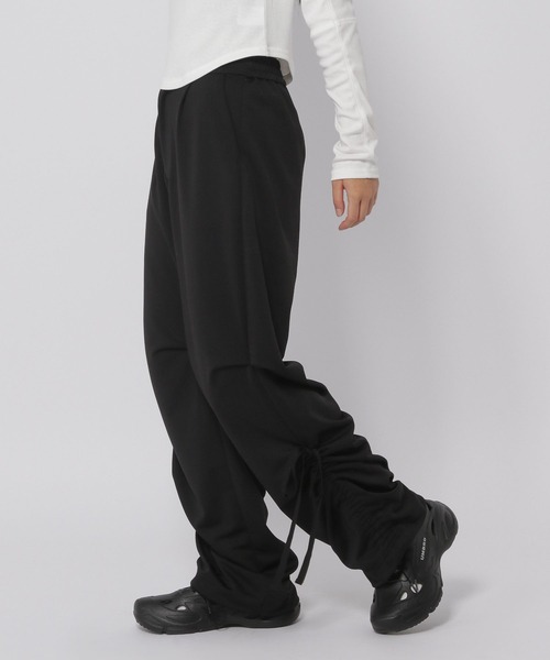 3.3 Field Trip （3.3フィールドトリップ）の「3.3 Field Trip／タックドロストリボンパンツ（カーゴパンツ・レディース・チャコール/ブラック・FREE）」の14枚目の写真