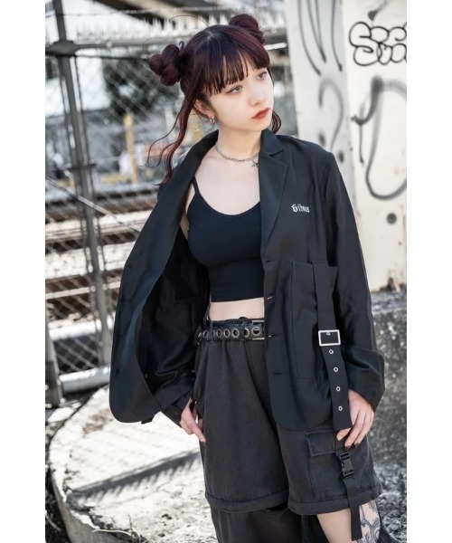 トップス gibous 再販】gibous tattoo sheer tops