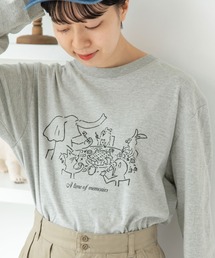 PAR ICI | animal tea party ロンT(Tシャツ/カットソー)
