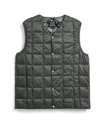 人気 ダウンベスト ベスト VOLUME NECK DOWN VEST グレー USA製 80s THE NORTH FACE Down Vest 灰 L ノースフェイス