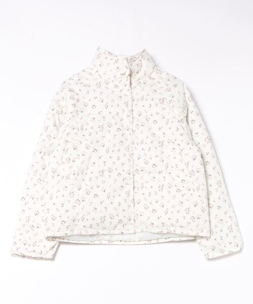 【Jasmine】花柄スタンドカラーダウンジャケットショート丈（ダウンジャケット/コート）｜Jasmine Grandiflorum（ジャスミングランディフローラム）