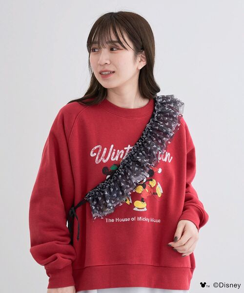 Disney(ディズニー)の「ミッキー&フレンズ/2WAYチュールスマホショルダー(その他小物・レディース・ホワイト/ブラック・FREE)」の4枚目の写真