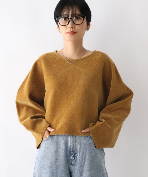 LEPSIM（レプシィム）の「12ゲージモールショートプルオーバー　202408（ニット/セーター・レディース・ブラック/ブルー/イエロー・FREE）」の8枚目の写真