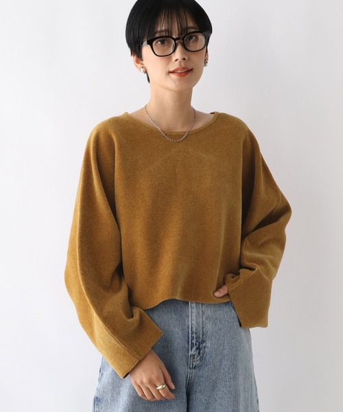 LEPSIM（レプシィム）の「12ゲージモールショートプルオーバー　202408（ニット/セーター・レディース・ブラック/ブルー/イエロー・FREE）」の10枚目の写真