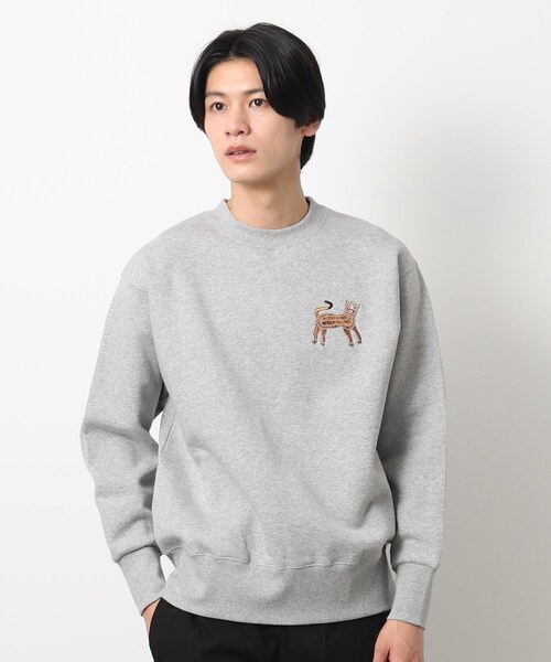 【セール】【洗える】タイガーワンポイントスウェット（スウェット）｜Dessin（デッサン）