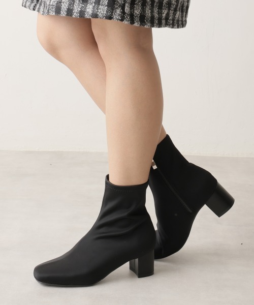 【セール】軽量 撥水 ストレッチ ショートブーツ（ブーツ）｜DEMETER（デメテル）