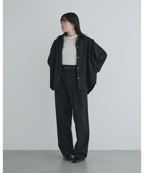 kiehtova(キエトヴァ)の「【kiehtova】FORM SHIRT/フォーム シャツ(シャツ/ブラウス・レディース・ブラック/ベージュ・FREE)」の21枚目の写真