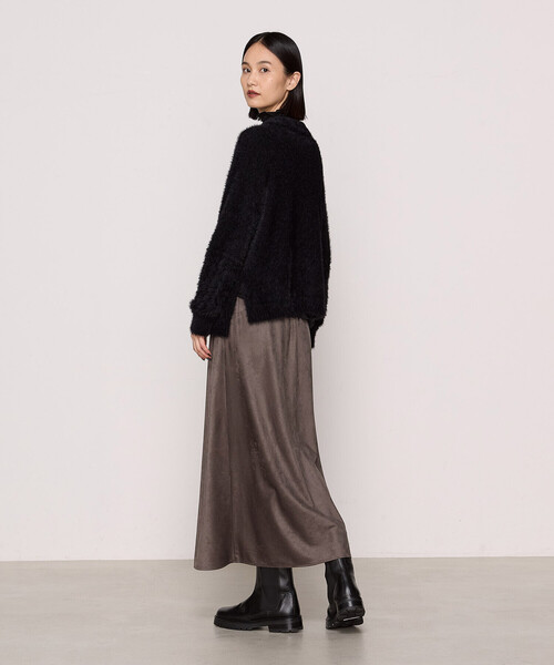 Gabardine K.T（ギャバジンケーティー）の「マイクロナイロンフェザー フェザーヤーン2wayカーディガン（カーディガン/ボレロ・レディース・サックスブルー/ブラック/キナリ・9号）」の20枚目の写真