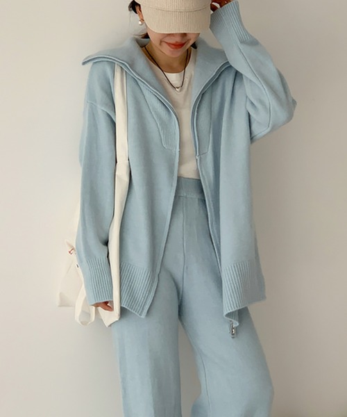 Girly Doll（ガーリードール）の「セットアップ ダブルジップニット