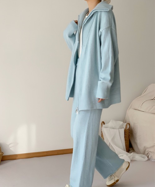 Girly Doll（ガーリードール）の「セットアップ ダブルジップニット