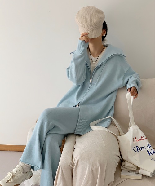 Girly Doll（ガーリードール）の「セットアップ ダブルジップニット