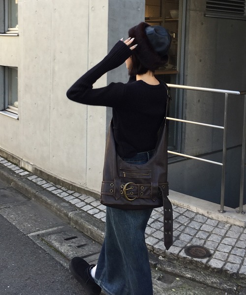 Judin（ジュディン）の「コルセットデザインニットプルオーバー【JD】（ニット/セーター・レディース・レッド/アイボリー/ブラック・FREE）」の13枚目の写真