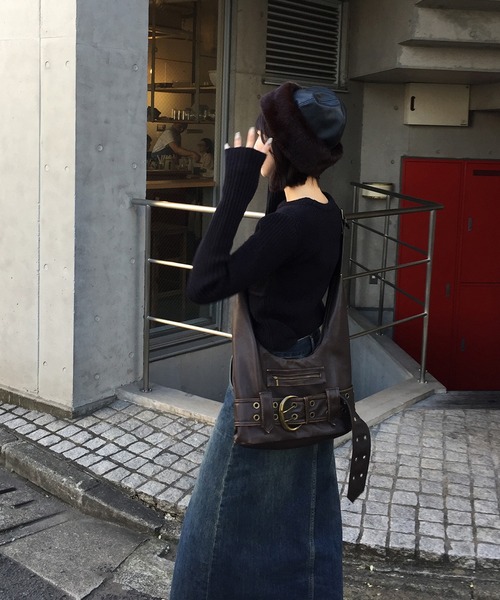 Judin（ジュディン）の「コルセットデザインニットプルオーバー【JD】（ニット/セーター・レディース・レッド/アイボリー/ブラック・FREE）」の14枚目の写真