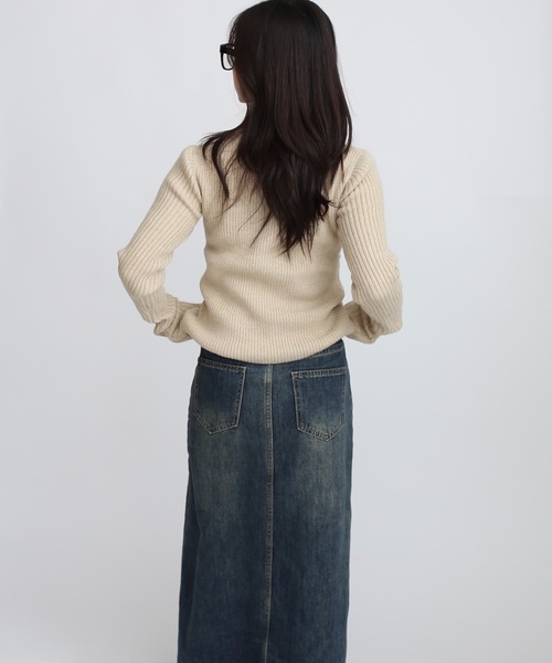 Judin（ジュディン）の「コルセットデザインニットプルオーバー【JD】（ニット/セーター・レディース・レッド/アイボリー/ブラック・FREE）」の18枚目の写真