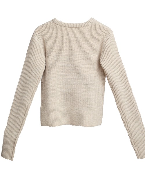 コルセットデザインニットプルオーバー【JD】（ニット/セーター