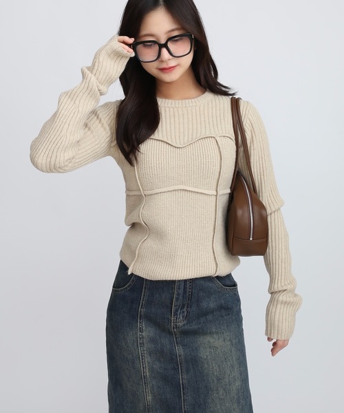 ameri vintage　ニットコルセット　単品 ameri vintage ニットコルセット 単品