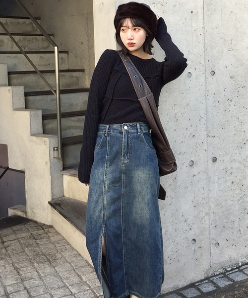 Judin（ジュディン）の「コルセットデザインニットプルオーバー【JD】（ニット/セーター・レディース・レッド/アイボリー/ブラック・FREE）」の10枚目の写真