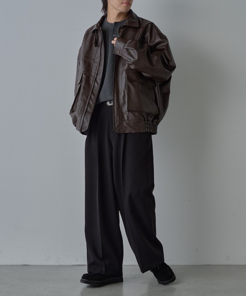 COLONY 2139（コロニートゥーワンスリーナイン）の「グリッドヤーンヘンリーネック（Tシャツ/カットソー・メンズ・グレイッシュベージュ/チャコールグレー/ブラウン・LARGE/MEDIUM）」の22枚目の写真