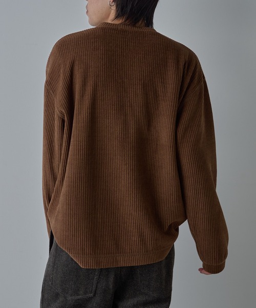 COLONY 2139（コロニートゥーワンスリーナイン）の「グリッドヤーンヘンリーネック（Tシャツ/カットソー・メンズ・グレイッシュベージュ/チャコールグレー/ブラウン・LARGE/MEDIUM）」の10枚目の写真