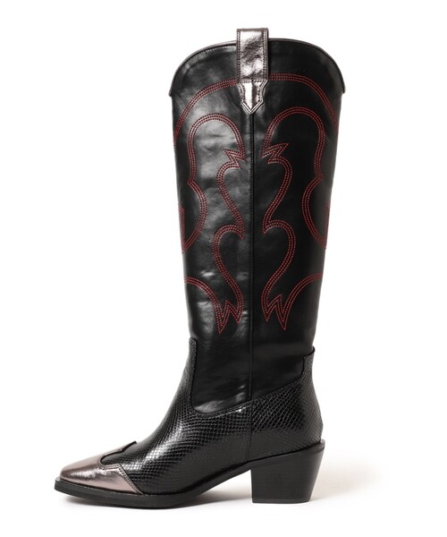 Ray BEAMS(レイビームス)の「ウエスタン ブーツ(ブーツ・レディース・ブラック/ブラウン・36/37/38)」の11枚目の写真