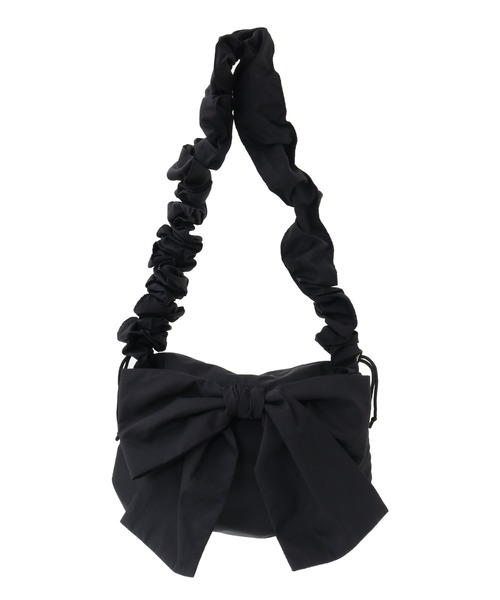 Candy Stripper（キャンディストリッパー）の「RIBBON GATHER 2WAY バッグ（ショルダーバッグ・レディース・ブラック/ライトベージュ・FREE）」の8枚目の写真