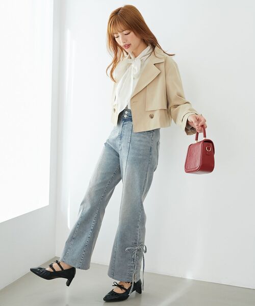 MAJESTIC LEGON(マジェスティックレゴン)の「バリエボウタイブラウス(シャツ/ブラウス・レディース・アイボリー/オフホワイト/ホワイト系その他/ブルー系その他2/ホワイト系その他2・MEDIUM)」の22枚目の写真