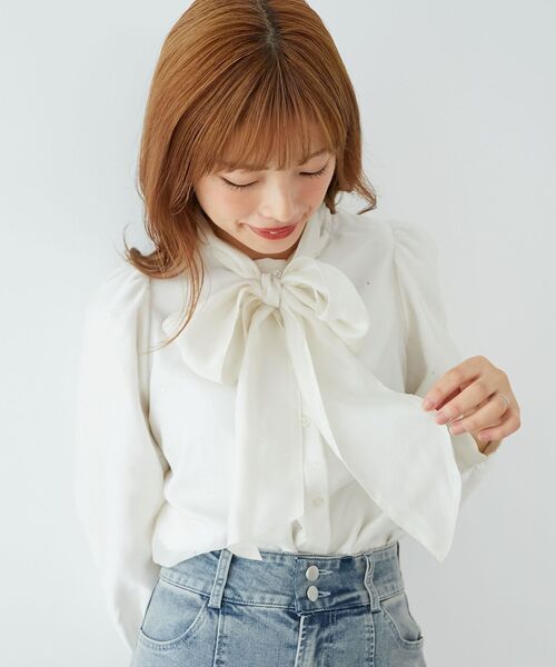 バリエボウタイブラウス MAJESTIC LEGON｜バリエボウタイブラウス | Rakuten Fashion