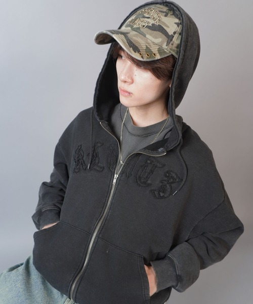 SPINNS（スピンズ）の「カモ柄/迷彩 ハトメコットンキャップ（キャップ・メンズ・グリーン/ブラック・ONESIZE）」の15枚目の写真